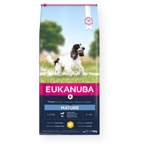 EUKANUBA Thriving Mature Medium Breed - sucha karma dla dojrzałych psów średnich ras - 15kg EUKANUBA Thriving Mature Medium Breed - sucha karma dla dojrzałych psów średnich ras - 15kg