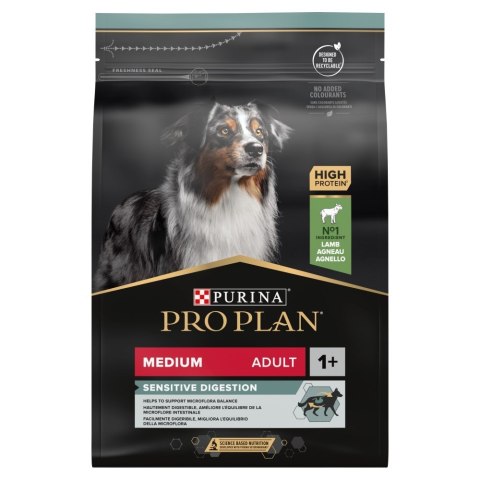 PURINA PRO PLAN Adult Medium Sensitive Digestion Lamb - sucha karma dla psa - 3kg PURINA PRO PLAN Adult Medium Sensitive Digestion Lamb - sucha karma dla psa - 3kg