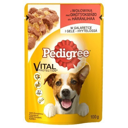 Pedigree Adult Wołowina w galaretce - mokra karma dla psa - 100 g Pedigree Adult Wołowina w galaretce - mokra karma dla psa - 100 g
