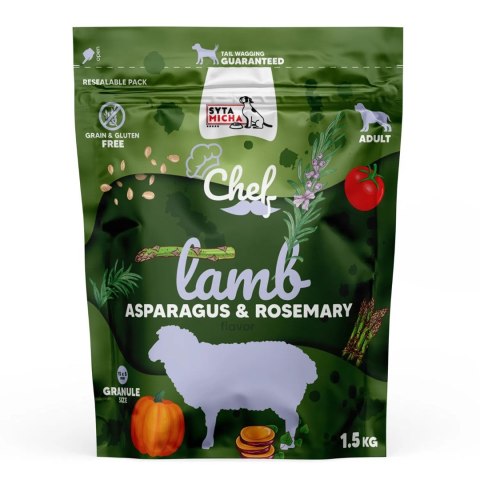SYTA MICHA Karma sucha jagnięcina, szparagi i rozmaryn 1,5kg pies SYTA MICHA Karma sucha jagnięcina, szparagi i rozmaryn 1,5kg pies
