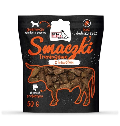 SYTA MICHA przysmaki treningowe z bawołem 50g pies SYTA MICHA przysmaki treningowe z bawołem 50g pies