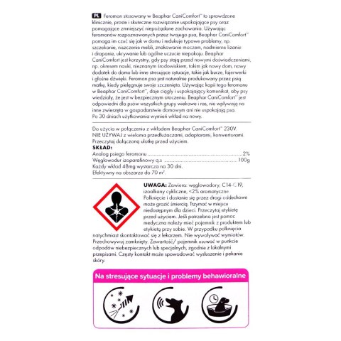 Beaphar CaniComgort dyfuzor Feromony dla psa 48ml Beaphar CaniComgort dyfuzor Feromony dla psa 48ml
