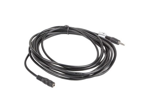 Kabel Lanberg CA-MJFJ-10CC-0050-BK (Mini Jack M - Mini Jack F; 5m; kolor czarny) Kabel Lanberg CA-MJFJ-10CC-0050-BK (Mini Jack M - Mini Jack F; 5m; kolor czarny)