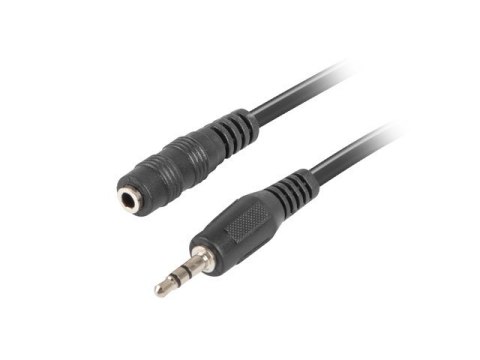 Kabel Lanberg CA-MJFJ-10CC-0050-BK (Mini Jack M - Mini Jack F; 5m; kolor czarny) Kabel Lanberg CA-MJFJ-10CC-0050-BK (Mini Jack M - Mini Jack F; 5m; kolor czarny)
