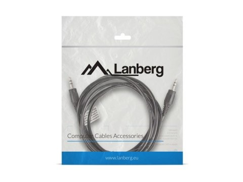 Kabel Lanberg CA-MJMJ-10CC-0020-BK (Mini Jack M - Mini Jack M; 2m; kolor czarny) Kabel Lanberg CA-MJMJ-10CC-0020-BK (Mini Jack M - Mini Jack M; 2m; kolor czarny)