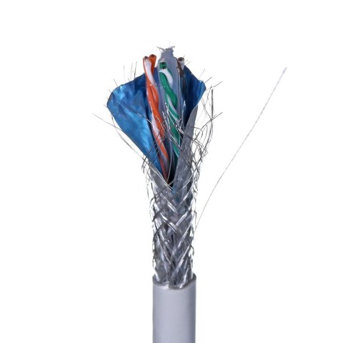 Kabel sieciowy Lanberg LCS6-11CU-0305-S (S/FTP; 305m; kat. 6; kolor szary) Kabel sieciowy Lanberg LCS6-11CU-0305-S (S/FTP; 305m; kat. 6; kolor szary)