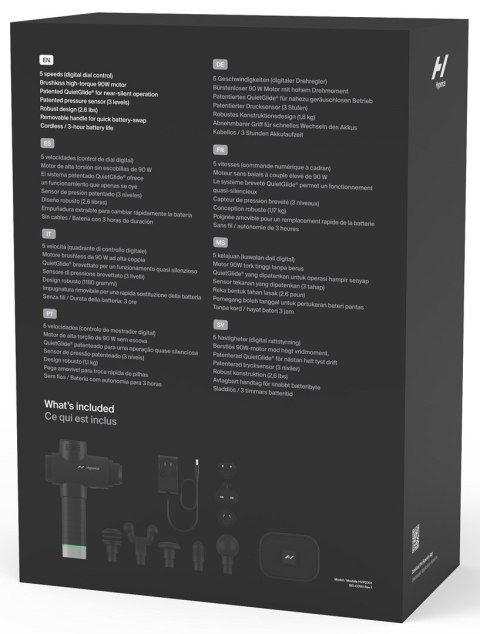 Masażer ręczny Hyperice Hypervolt 2 Pro z aplikacją czarny Masażer ręczny Hyperice Hypervolt 2 Pro z aplikacją czarny