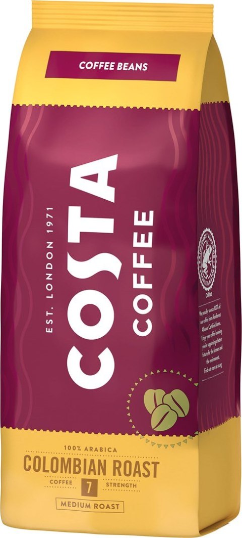 Costa Coffee Colombian Roast kawa ziarnista 500g Costa Coffee Colombian Roast kawa ziarnista 500g