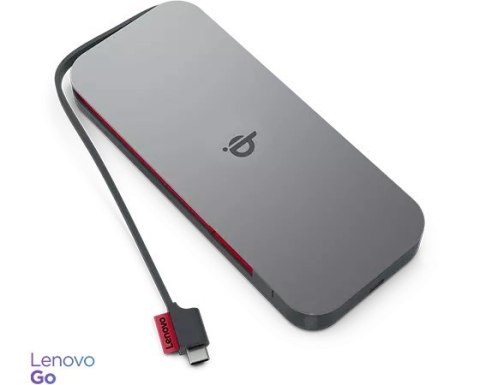 Power Bank Lenovo Go 10 000 mAh, G0A3LG1WWW, USB-C, szary Power Bank Lenovo Go 10 000 mAh, G0A3LG1WWW, USB-C, szary
