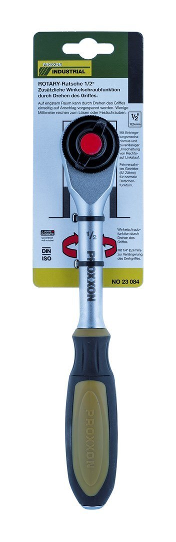 Grzechotka 1/2" Proxxon ROTARY z dodatkową funkcją podkręcania Grzechotka 1/2" Proxxon ROTARY z dodatkową funkcją podkręcania