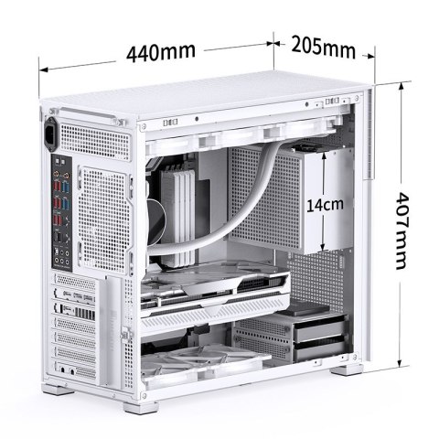 Jonsbo D41 MESH Screen ATX Tempered Glass - white Jonsbo D41 MESH Screen ATX Tempered Glass - white