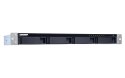 Qnap TS-431XeU-2G, 1U, 4 x 2.5"/3.5" SATA , Annapurna Labs Alpine AL-314 1.7GHz, 2GB DDR3 SODIMM (Max. 8GB), 1 x 10GbE SFP+  2 x