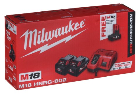 Zestaw akumulatory 2x18V 8.0Ah 4933471073 MILWAUKEE Zestaw akumulatory 2x18V 8.0Ah 4933471073 MILWAUKEE