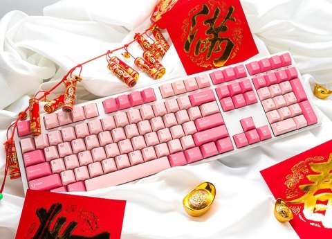 Ducky One 3 Gossamer Pink Gaming Tastatur - MX-Red (US) Ducky One 3 Gossamer Pink Gaming Tastatur - MX-Red (US)
