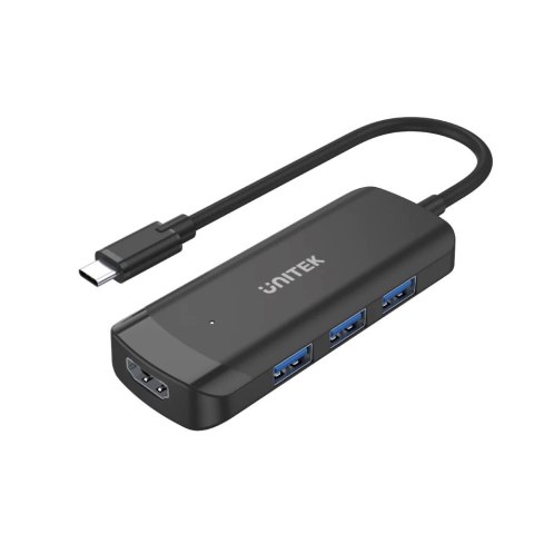 UNITEK HUB AKTYWNY USB-C 3X USB-A 3.1, HDMI 4K30HZ UNITEK HUB AKTYWNY USB-C 3X USB-A 3.1, HDMI 4K30HZ