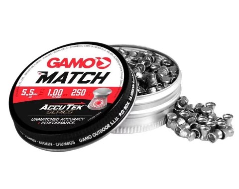 Śrut Gamo Premium Accutek Match kal. 5,5 mm - 250 szt. Śrut Gamo Premium Accutek Match kal. 5,5 mm - 250 szt.