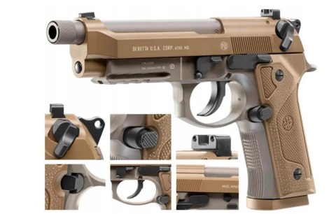 Wiatrówka pistolet Beretta M9 A3 4,46mm FDE (WYPRZEDAŻ) Wiatrówka pistolet Beretta M9 A3 4,46mm FDE (WYPRZEDAŻ)