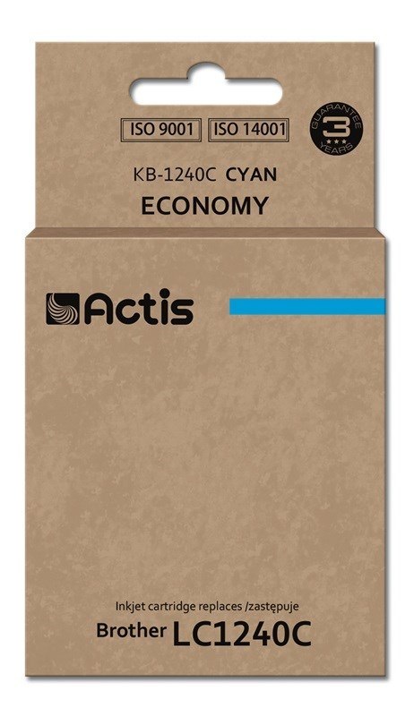 Actis KB-1240C Tusz (zamiennik Brother LC1240C/LC1220C; Standard; 19 ml; niebieski) Actis KB-1240C Tusz (zamiennik Brother LC1240C/LC1220C; Standard; 19 ml; niebieski)