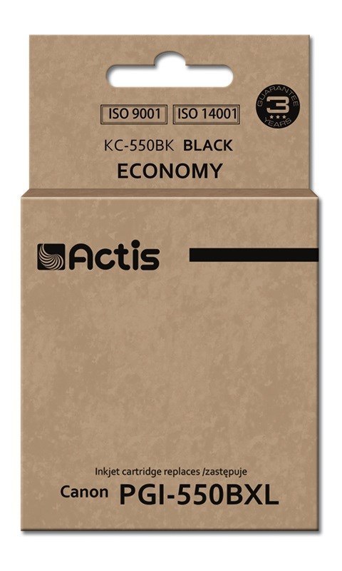 Actis KC-550Bk Tusz (zamiennik Canon PGI-550BK; Standard; 23 ml; czarny) Actis KC-550Bk Tusz (zamiennik Canon PGI-550BK; Standard; 23 ml; czarny)