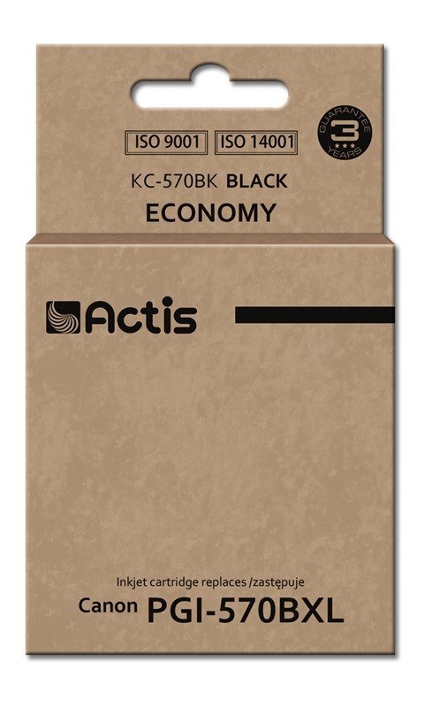 Actis KC-570BK Tusz (zamiennik Canon PGI-570BK; Standard; 22 ml; czarny) Actis KC-570BK Tusz (zamiennik Canon PGI-570BK; Standard; 22 ml; czarny)