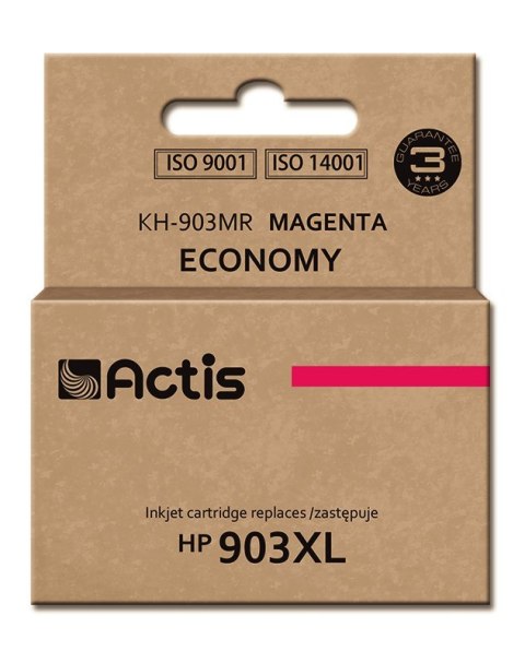 Actis KH-903MR Tusz (zamiennik HP 903XL T6M07AE; Standard; 12ml; czerwony) - Nowy Chip Actis KH-903MR Tusz (zamiennik HP 903XL T6M07AE; Standard; 12ml; czerwony) - Nowy Chip