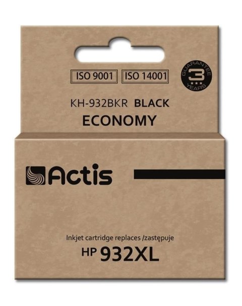 Actis KH-932BKR Tusz (zamiennik HP 932XL CN053AE; Standard; 30 ml; czarny) Actis KH-932BKR Tusz (zamiennik HP 932XL CN053AE; Standard; 30 ml; czarny)