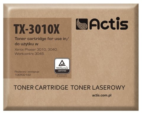 Actis TX-3010X Toner (zamiennik Xerox 106R02182; Standard; 2300 stron; czarny) Actis TX-3010X Toner (zamiennik Xerox 106R02182; Standard; 2300 stron; czarny)