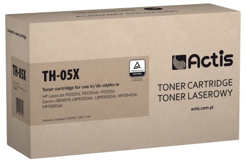 Actis TH-05X Toner (zamiennik HP 05X CE505X, Canon CRG-719H; Standard; 6500 stron; czarny) Actis TH-05X Toner (zamiennik HP 05X CE505X, Canon CRG-719H; Standard; 6500 stron; czarny)