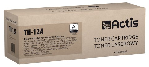 Actis TH-12A Toner (zamiennik HP 12A Q2612A, Canon FX-10, Canon CRG-703; Standard; 2000 stron; czarny) Actis TH-12A Toner (zamiennik HP 12A Q2612A, Canon FX-10, Canon CRG-703; Standard; 2000 stron; czarny)