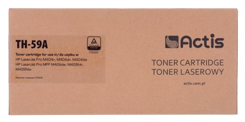 Actis TH-59A Toner (zamiennik HP CF259A; Supreme; 3000 stron; czarny). Z chipem. Zalecamy wyłączenie aktualizacji oprogramowania Actis TH-59A Toner (zamiennik HP CF259A; Supreme; 3000 stron; czarny). Z chipem. Zalecamy wyłączenie aktualizacji oprogramowania