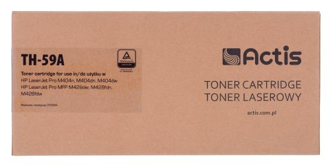 Actis TH-59A Toner (zamiennik HP CF259A; Supreme; 3000 stron; czarny). Z chipem. Zalecamy wyłączenie aktualizacji oprogramowania Actis TH-59A Toner (zamiennik HP CF259A; Supreme; 3000 stron; czarny). Z chipem. Zalecamy wyłączenie aktualizacji oprogramowania