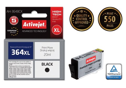 Activejet AH-364BCX Tusz (zamiennik HP 364XL CN684EE; Premium; 20 ml; czarny) Activejet AH-364BCX Tusz (zamiennik HP 364XL CN684EE; Premium; 20 ml; czarny)