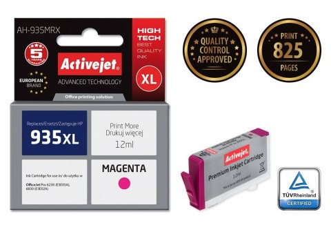 Activejet AH-935MRX Tusz (zamiennik HP 935XL C2P25AE; Premium; 12 ml; czerwony) Activejet AH-935MRX Tusz (zamiennik HP 935XL C2P25AE; Premium; 12 ml; czerwony)