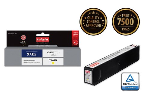 Activejet AH-973YRX Tusz zamiennik HP 973XL F6T83AE; Premium; 105 ml; żółty) Activejet AH-973YRX Tusz zamiennik HP 973XL F6T83AE; Premium; 105 ml; żółty)