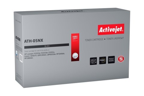 Activejet ATH-05NX Toner (zamiennik HP 05X CE505X, Canon CRG-719H; Supreme; 6500 stron; czarny) Activejet ATH-05NX Toner (zamiennik HP 05X CE505X, Canon CRG-719H; Supreme; 6500 stron; czarny)
