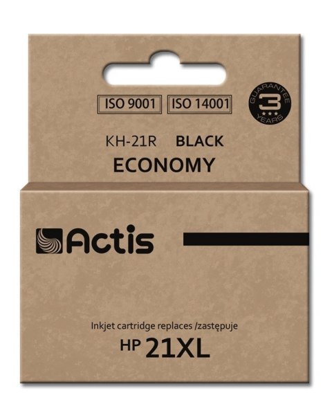 Actis KH-21R Tusz (zamiennik HP 21XL C9351A; Standard; 20 ml; czarny) Actis KH-21R Tusz (zamiennik HP 21XL C9351A; Standard; 20 ml; czarny)