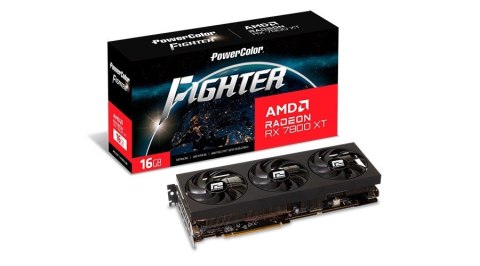 Karta graficzna PowerColor Radeon RX 7800 XT Fighter 16GB (WYPRZEDAŻ) Karta graficzna PowerColor Radeon RX 7800 XT Fighter 16GB (WYPRZEDAŻ)