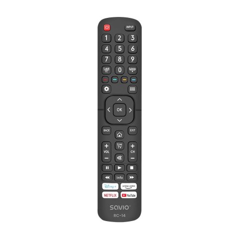 SAVIO PILOT UNIWERSALNY/ZAMIENNIK DO TV HISENSE - SMART TV RC-14 SAVIO PILOT UNIWERSALNY/ZAMIENNIK DO TV HISENSE - SMART TV RC-14