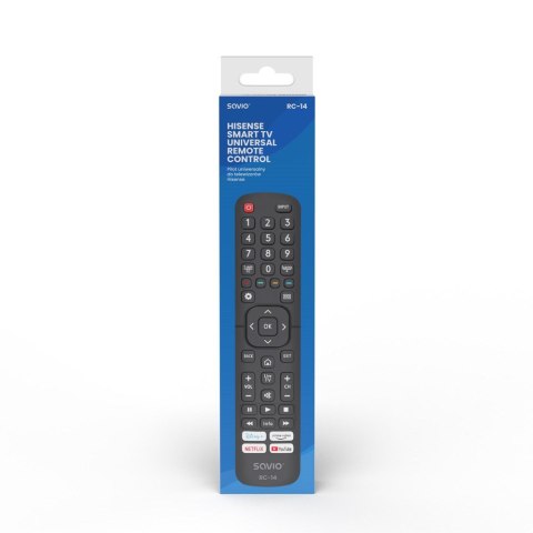 SAVIO PILOT UNIWERSALNY/ZAMIENNIK DO TV HISENSE - SMART TV RC-14 SAVIO PILOT UNIWERSALNY/ZAMIENNIK DO TV HISENSE - SMART TV RC-14