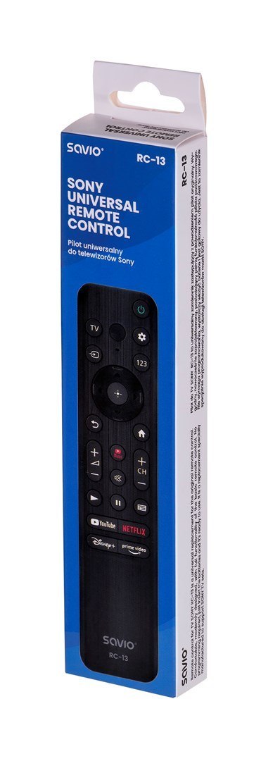 SAVIO PILOT UNIWERSALNY/ZAMIENNIK DO TV SONY, SMART TV, RC-13 SAVIO PILOT UNIWERSALNY/ZAMIENNIK DO TV SONY, SMART TV, RC-13