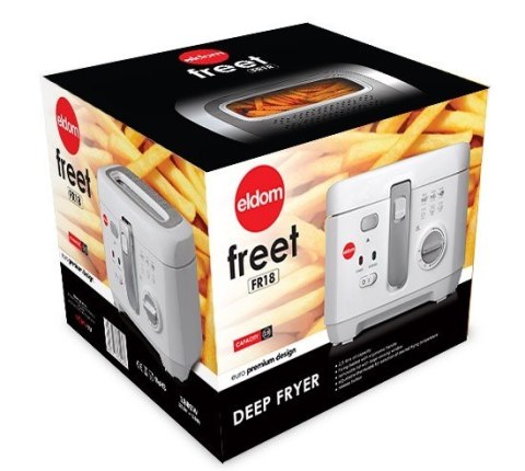 Frytownica ELDOM FR18 (2,5 l; 0,5 kg; 1800W; kolor biały) Frytownica ELDOM FR18 (2,5 l; 0,5 kg; 1800W; kolor biały)