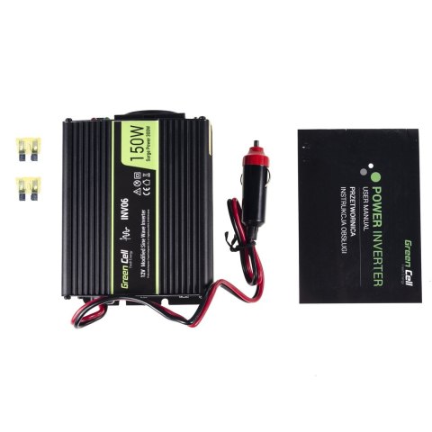 GREEN CELL PRZETWORNICA INV06 12V-230V 150W/300W GREEN CELL PRZETWORNICA INV06 12V-230V 150W/300W