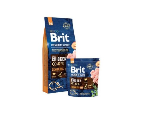 BRIT Premium by nature Senior S+M - sucha karma dla psa - 8 kg BRIT Premium by nature Senior S+M - sucha karma dla psa - 8 kg
