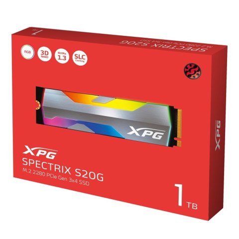 Dysk SSD ADATA XPG SPECTRIX S20G 500GB M.2 2280 PCIe Gen3x4 Dysk SSD ADATA XPG SPECTRIX S20G 500GB M.2 2280 PCIe Gen3x4