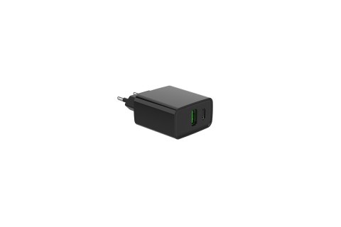 GEMBIRD 2-PORTOWA SZYBKA ŁADOWARKA SIECIOWA POWER DELIVERY USB TYP-C, 20W, CZARNA GEMBIRD 2-PORTOWA SZYBKA ŁADOWARKA SIECIOWA POWER DELIVERY USB TYP-C, 20W, CZARNA