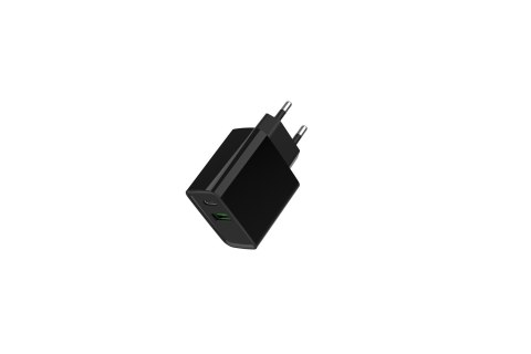 GEMBIRD 2-PORTOWA SZYBKA ŁADOWARKA SIECIOWA POWER DELIVERY USB TYP-C, 20W, CZARNA GEMBIRD 2-PORTOWA SZYBKA ŁADOWARKA SIECIOWA POWER DELIVERY USB TYP-C, 20W, CZARNA