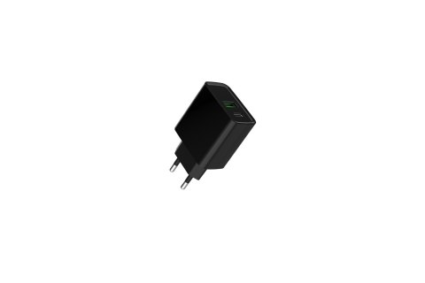 GEMBIRD 2-PORTOWA SZYBKA ŁADOWARKA SIECIOWA POWER DELIVERY USB TYP-C, 20W, CZARNA GEMBIRD 2-PORTOWA SZYBKA ŁADOWARKA SIECIOWA POWER DELIVERY USB TYP-C, 20W, CZARNA