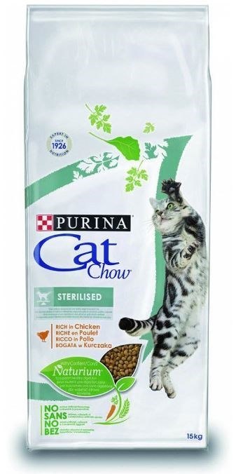 PURINA CAT CHOW Sterilized - sucha karma dla kotów wykastrowanych i wysterylizowanych - 15 kg PURINA CAT CHOW Sterilized - sucha karma dla kotów wykastrowanych i wysterylizowanych - 15 kg