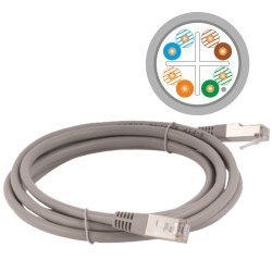 Patchcord STP A-LAN KKS6SZA5.0 (RJ45 - RJ45 ; 5m; STP; kat. 6; kolor szary) Patchcord STP A-LAN KKS6SZA5.0 (RJ45 - RJ45 ; 5m; STP; kat. 6; kolor szary)