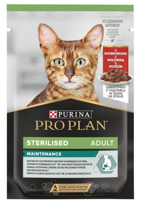 Purina Pro Plan Cat Sterilised Wołowina - mokra karma dla kota - 85 g Purina Pro Plan Cat Sterilised Wołowina - mokra karma dla kota - 85 g